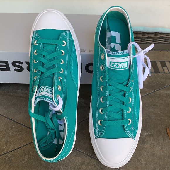 CONVERSE CTAS PRO OP OX MEN’S Malachite/White/Whit - Picture 9 of 16
